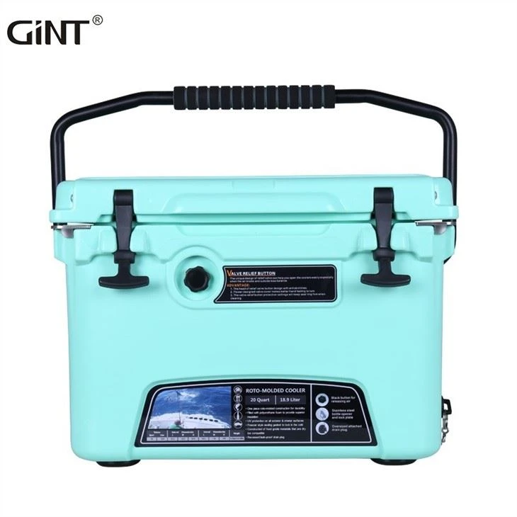 Hot Sell Plastic Travel Container Food Cans Use Insulation Handle Roto Ice Cooler Box