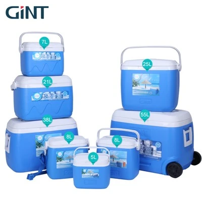 Маленькая жесткая пластиковая коробка для охлаждения льда для кемпинга